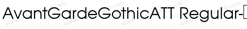 AvantGardeGothicATT Regular字体转换